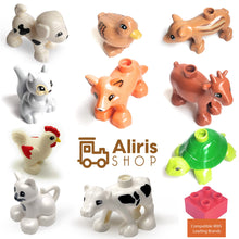 Load image into Gallery viewer, 10 Farm Animals and 5 Fences - Compatible with Duplo - Aliris Shop